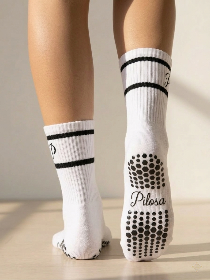 Pilosa Hoge Grip Sokken - Wit