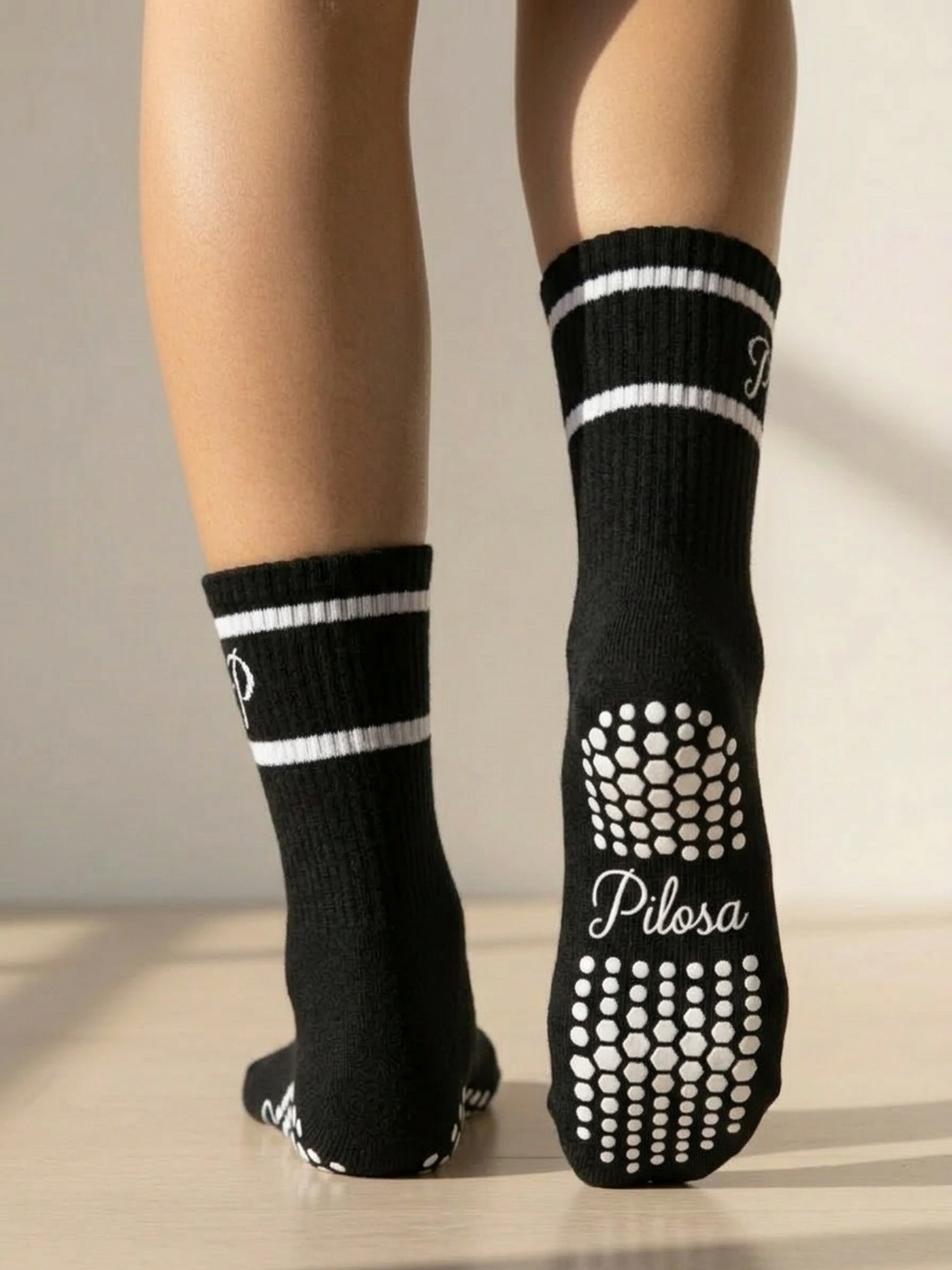 Pilosa Hoge Grip Sokken - Zwart