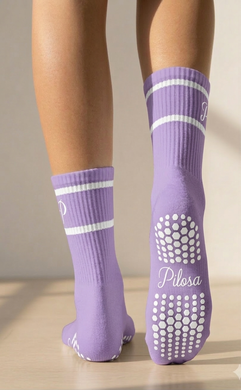 Pilosa Hoge Grip Sokken - Paars